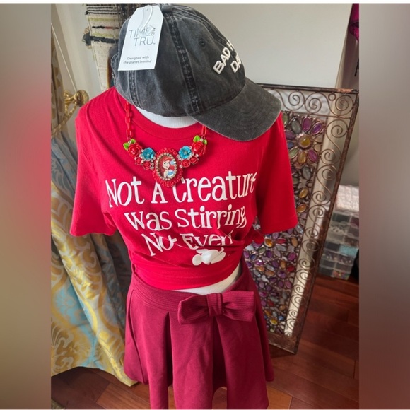 Women’s size medium Christmas top ‘ not a creature was stirring not even a mouse - Picture 2 of 7